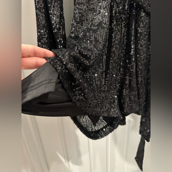 Black Sequin Romper - Picture 4 of 5